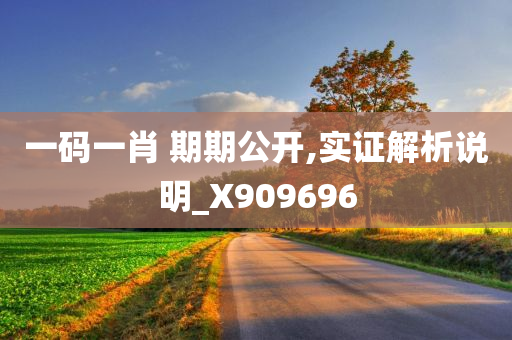 一码一肖 期期公开,实证解析说明_X909696