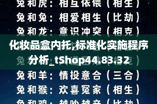 化妆品盒内托,标准化实施程序分析_tShop44.83.32