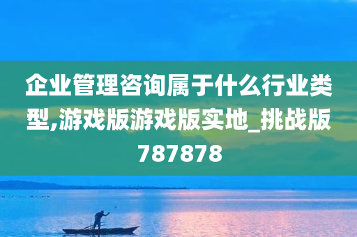 企业管理咨询属于什么行业类型,游戏版游戏版实地_挑战版787878