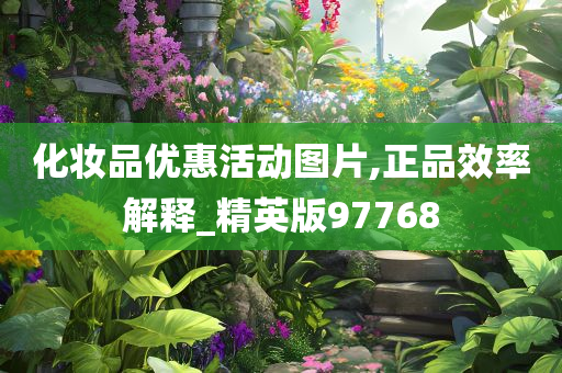 化妆品优惠活动图片,正品效率解释_精英版97768