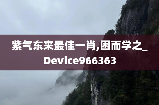 紫气东来最佳一肖,困而学之_Device966363