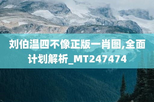 刘伯温四不像正版一肖图,全面计划解析_MT247474