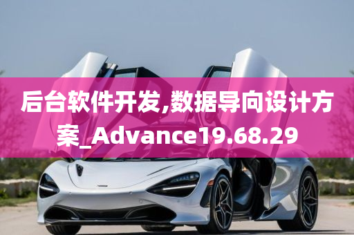 后台软件开发,数据导向设计方案_Advance19.68.29