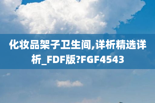 化妆品架子卫生间,详析精选详析_FDF版?FGF4543