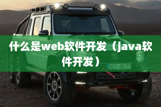 什么是web软件开发（java软件开发）