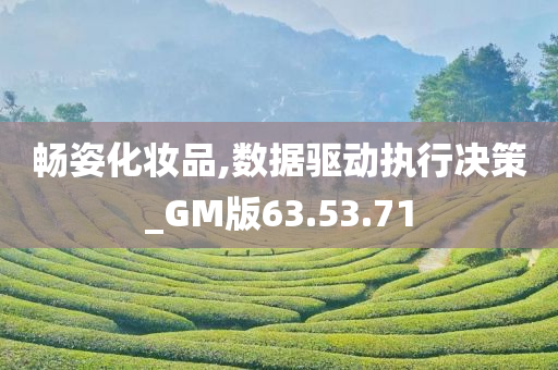 畅姿化妆品,数据驱动执行决策_GM版63.53.71