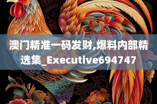 澳门精准一码发财,爆料内部精选集_Executive694747