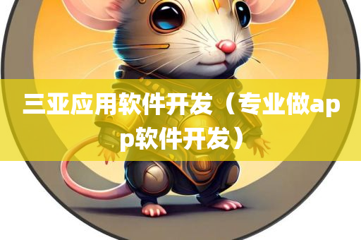 三亚应用软件开发（专业做app软件开发）