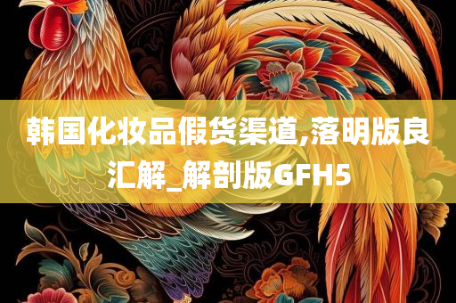 韩国化妆品假货渠道,落明版良汇解_解剖版GFH5