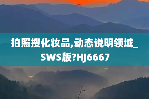 拍照搜化妆品,动态说明领域_SWS版?HJ6667