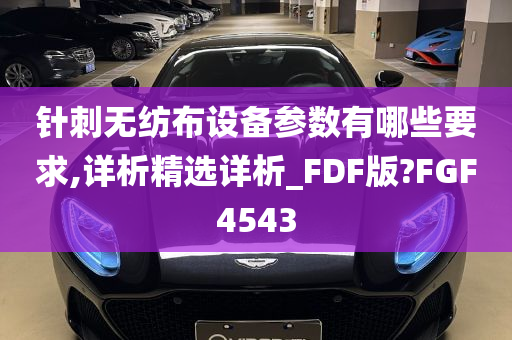 针刺无纺布设备参数有哪些要求,详析精选详析_FDF版?FGF4543