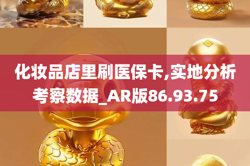 化妆品店里刷医保卡,实地分析考察数据_AR版86.93.75