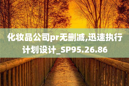 化妆品公司pr无删减,迅速执行计划设计_SP95.26.86