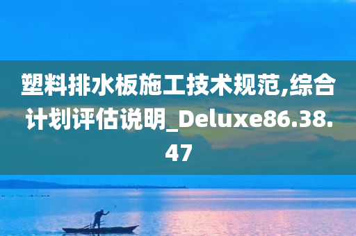 塑料排水板施工技术规范,综合计划评估说明_Deluxe86.38.47