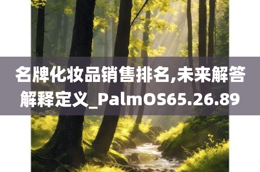 名牌化妆品销售排名,未来解答解释定义_PalmOS65.26.89