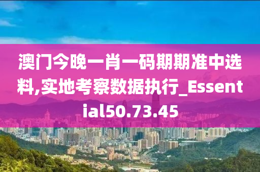 澳门今晚一肖一码期期准中选料,实地考察数据执行_Essential50.73.45