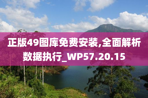 正版49图库免费安装,全面解析数据执行_WP57.20.15