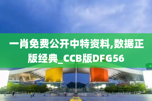 一肖免费公开中特资料,数据正版经典_CCB版DFG56