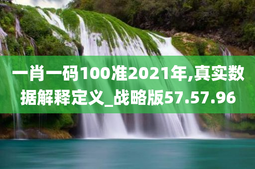 一肖一码100准2021年,真实数据解释定义_战略版57.57.96