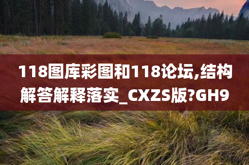 118图库彩图和118论坛,结构解答解释落实_CXZS版?GH9