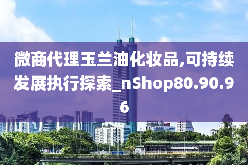 微商代理玉兰油化妆品,可持续发展执行探索_nShop80.90.96