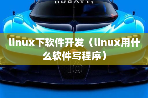 linux下软件开发（linux用什么软件写程序）