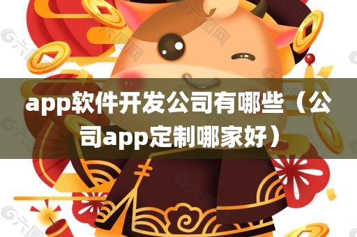 app软件开发公司有哪些（公司app定制哪家好）