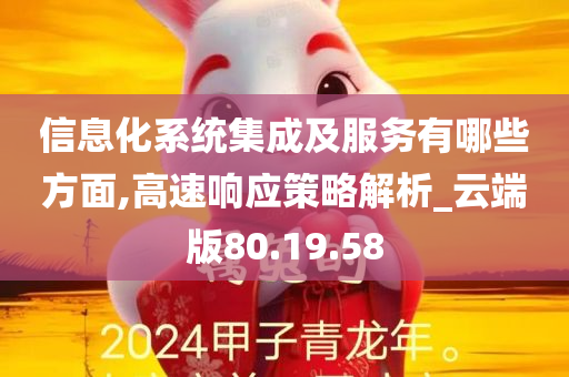 信息化系统集成及服务有哪些方面,高速响应策略解析_云端版80.19.58