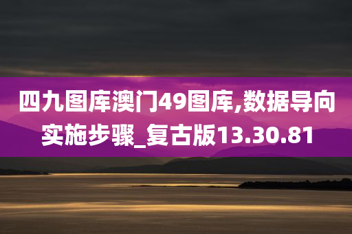 四九图库澳门49图库,数据导向实施步骤_复古版13.30.81