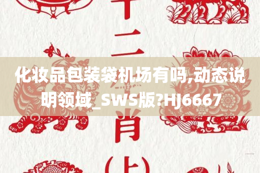 化妆品包装袋机场有吗,动态说明领域_SWS版?HJ6667