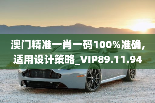 澳门精准一肖一码100%准确,适用设计策略_VIP89.11.94