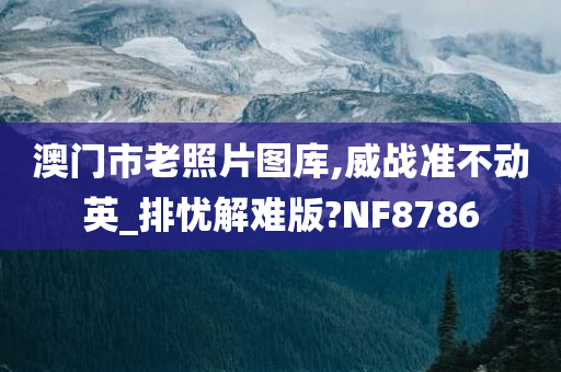 澳门市老照片图库,威战准不动英_排忧解难版?NF8786