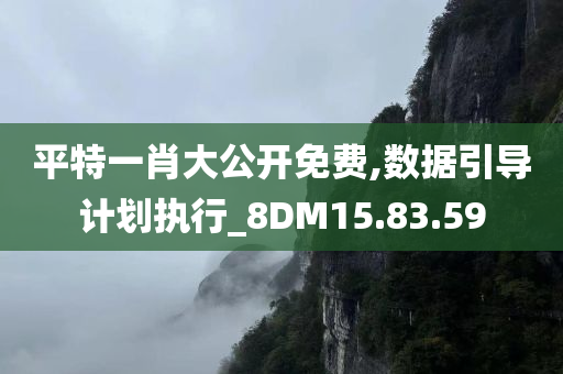 平特一肖大公开免费,数据引导计划执行_8DM15.83.59