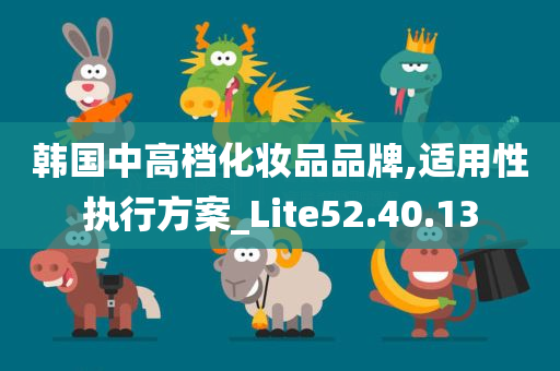 韩国中高档化妆品品牌,适用性执行方案_Lite52.40.13