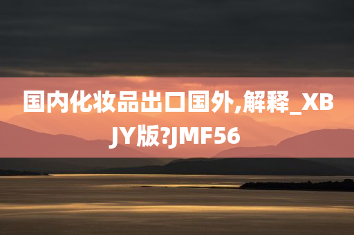 国内化妆品出口国外,解释_XBJY版?JMF56