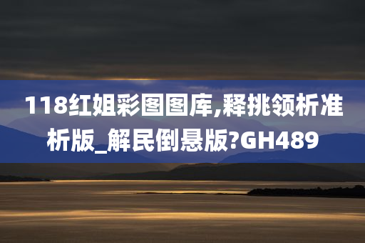 118红姐彩图图库,释挑领析准析版_解民倒悬版?GH489