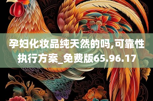 孕妇化妆品纯天然的吗,可靠性执行方案_免费版65.96.17