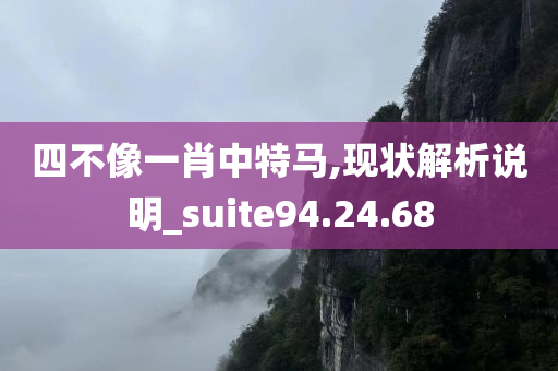 四不像一肖中特马,现状解析说明_suite94.24.68