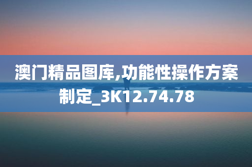 澳门精品图库,功能性操作方案制定_3K12.74.78