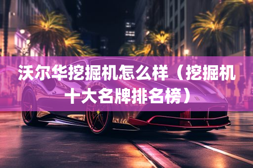 沃尔华挖掘机怎么样（挖掘机十大名牌排名榜）