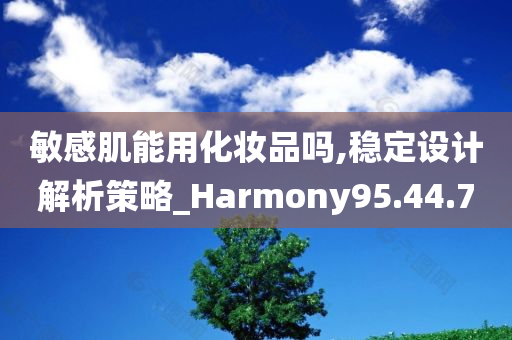 敏感肌能用化妆品吗,稳定设计解析策略_Harmony95.44.70