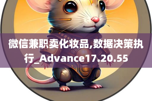 微信兼职卖化妆品,数据决策执行_Advance17.20.55