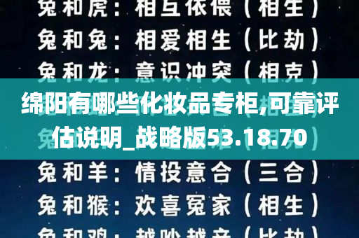 绵阳有哪些化妆品专柜,可靠评估说明_战略版53.18.70