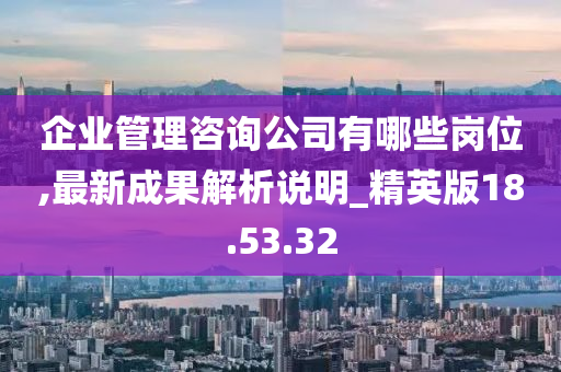 企业管理咨询公司有哪些岗位,最新成果解析说明_精英版18.53.32