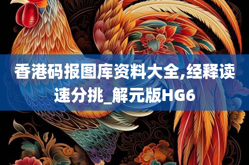 香港码报图库资料大全,经释读速分挑_解元版HG6