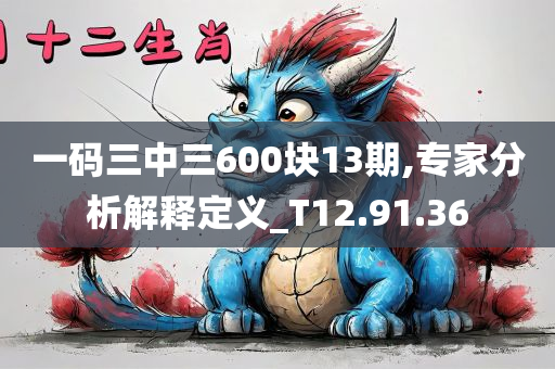 一码三中三600块13期,专家分析解释定义_T12.91.36