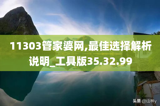 11303管家婆网,最佳选择解析说明_工具版35.32.99