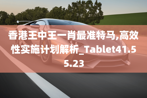 香港王中王一肖最准特马,高效性实施计划解析_Tablet41.55.23