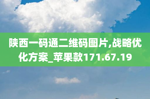 陕西一码通二维码图片,战略优化方案_苹果款171.67.19