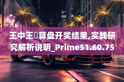 王中王鉄算盘开奖结果,实践研究解析说明_Prime51.60.75